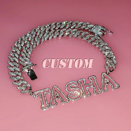 Clear View - Nameplate Custom Cuban Link Chain Necklace