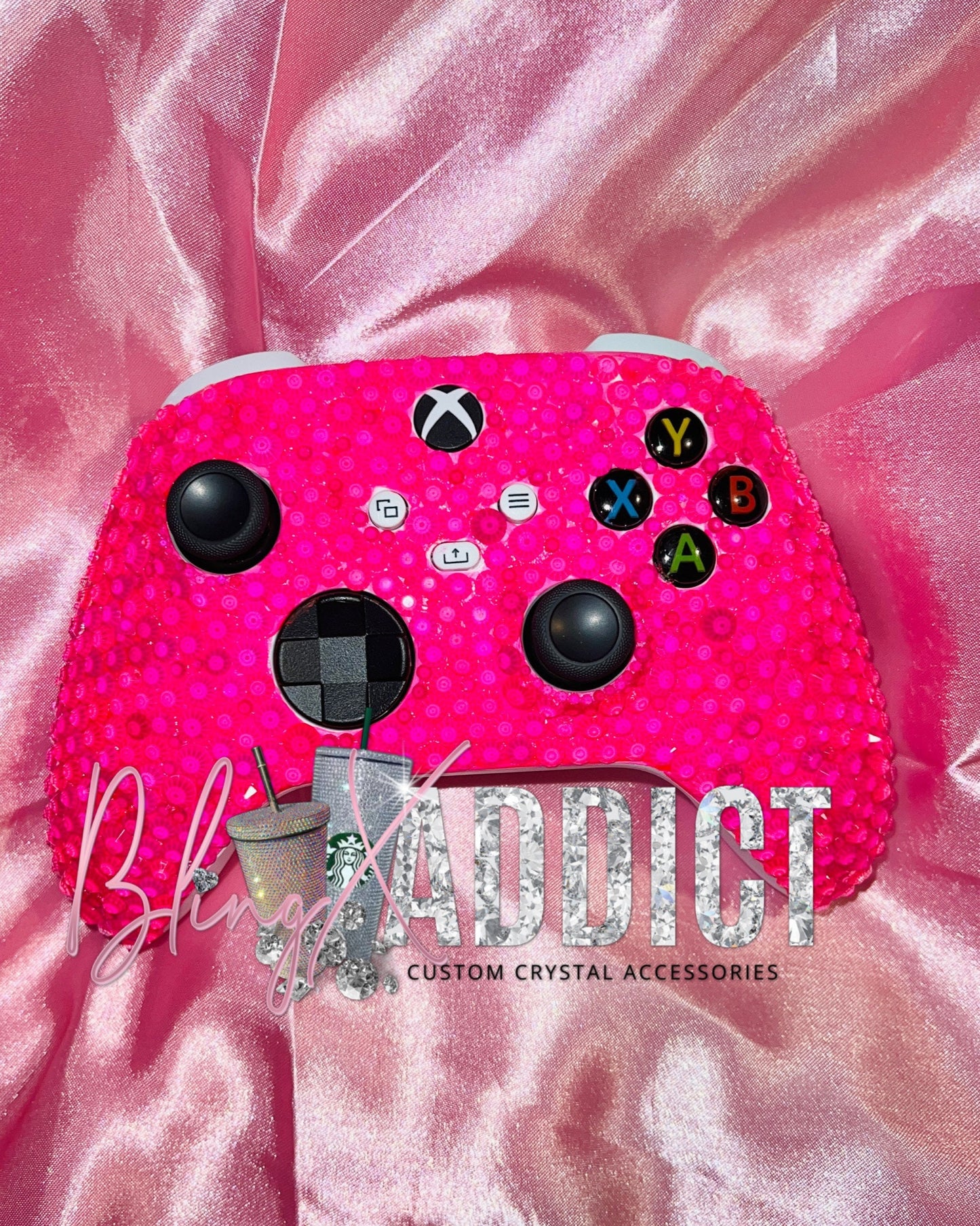 Custom Bedazzled Xbox Bling Wireless Controller