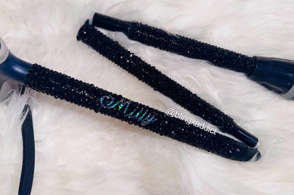 Crystal Bedazzled Foldable Walking Cane | Ergonomic Grip Handle | Supports Up to 350 lbs | Adjustable Height to 6’5” | Custom Name Option