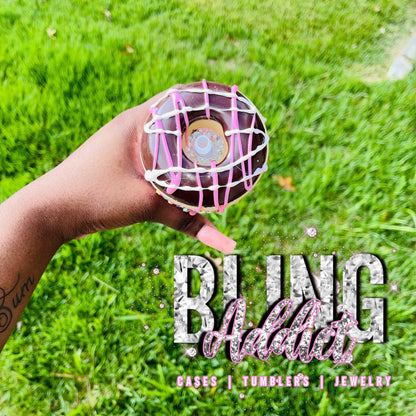 Donut Glitter Globe Tumbler: Sparkly Floating Glitter Cup
