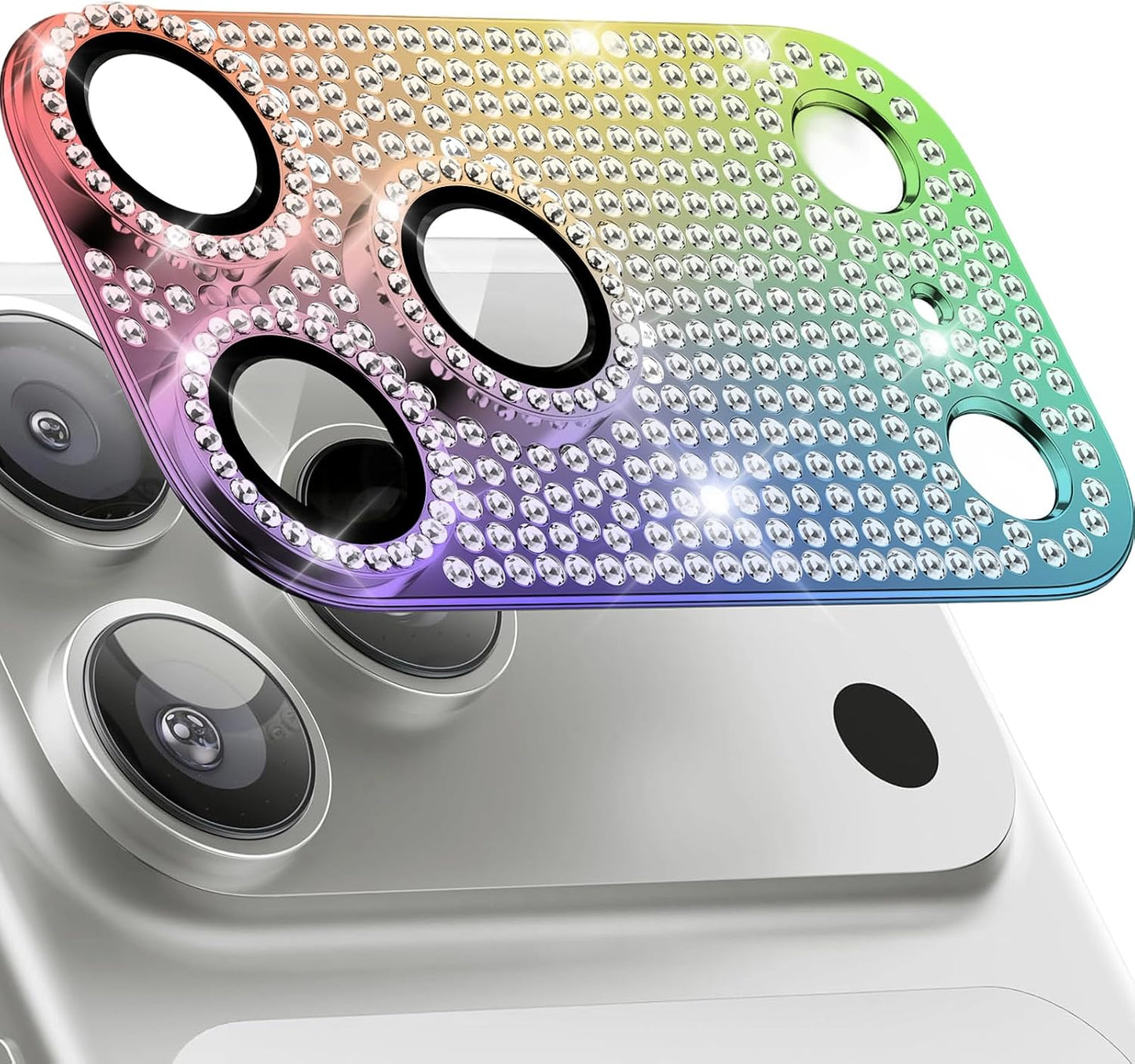 Luxury Crystal Camera Lens Protector for iPhone 17 Pro & 17 Pro Max | Rhinestone Camera Lens Cover | Sparkly Lens Guard | Bling Phone Accessory