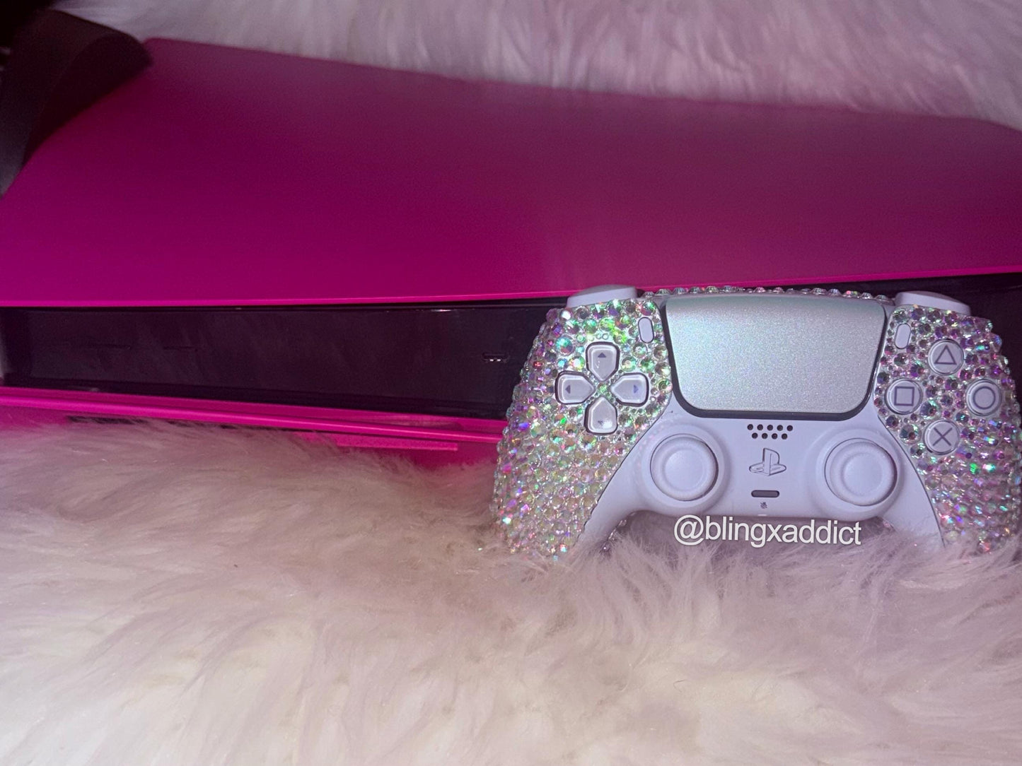Bling PS5 Controller Custom, Rhinestone Gaming Controller, Sparkly Gamer Gift, Luxury Console Accessories