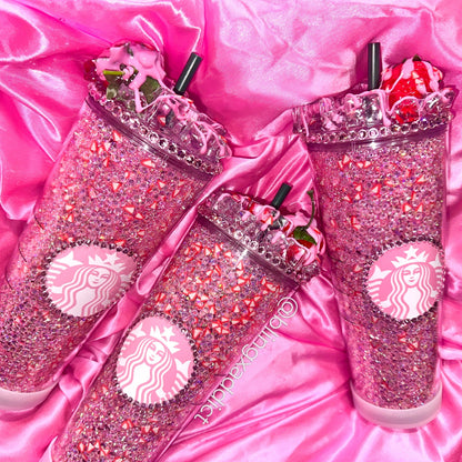 Strawberry Crush Crystal Craze Pink Starbucks Tumbler