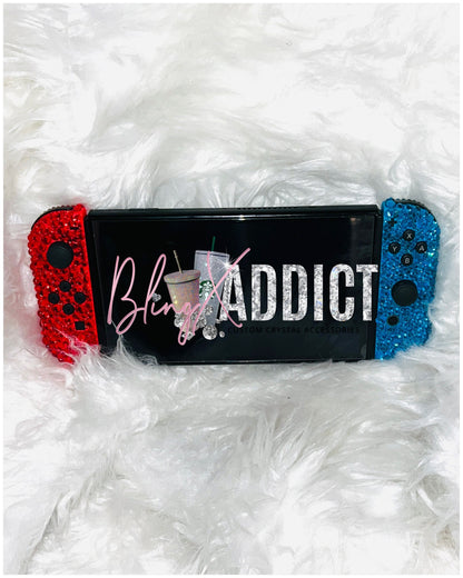 Crystal Nintendo Switch Beddazled Custom Joy-Con Controllers