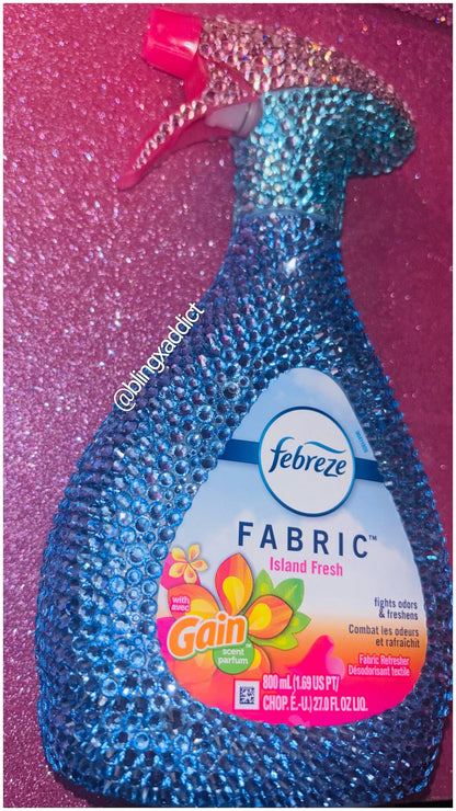 Blinged Febreze Fabric Spray: Crystal Rhinestone Glam Decor