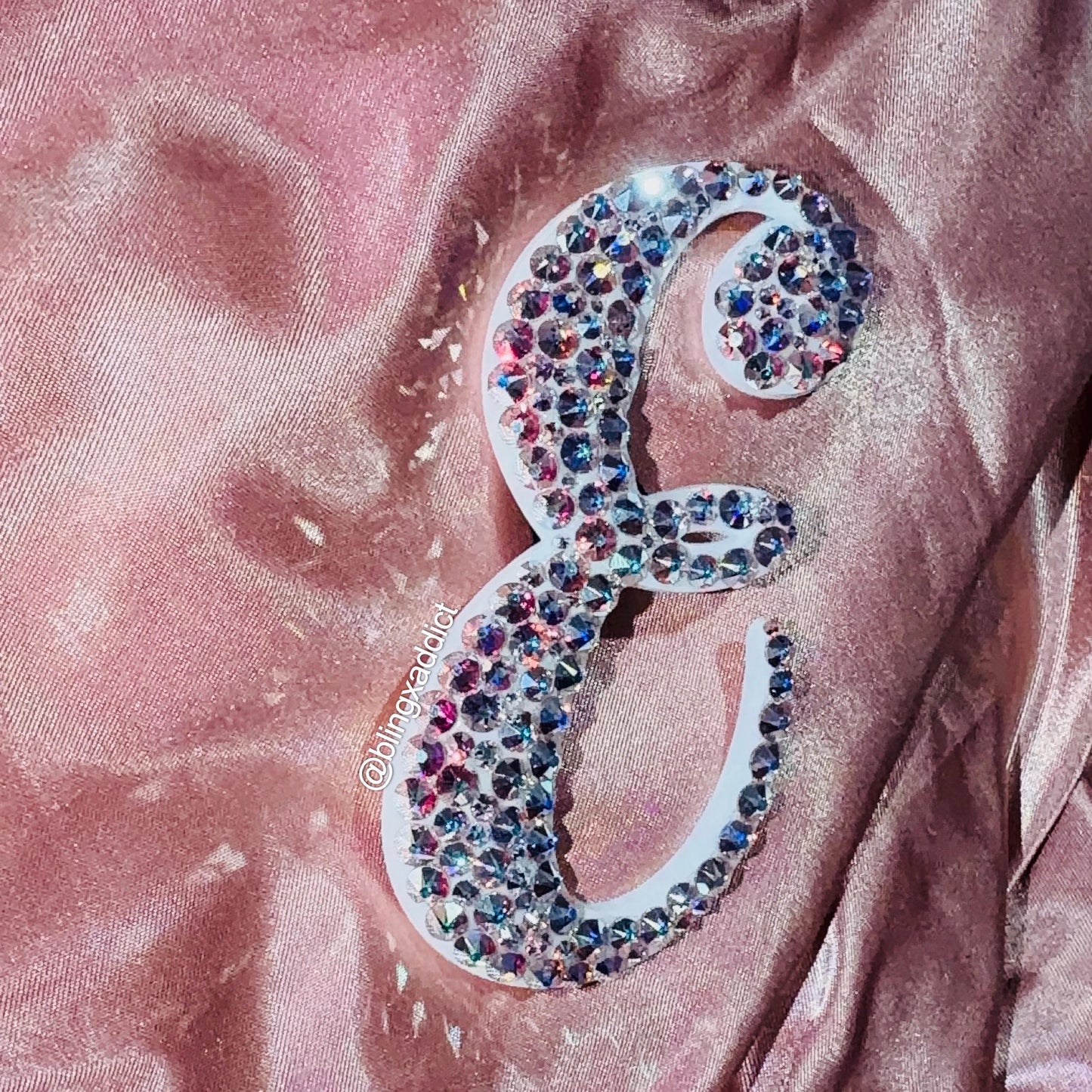 Swarovski Crystal Initial Bogg Bag Charm | Handmade Bling Accessory