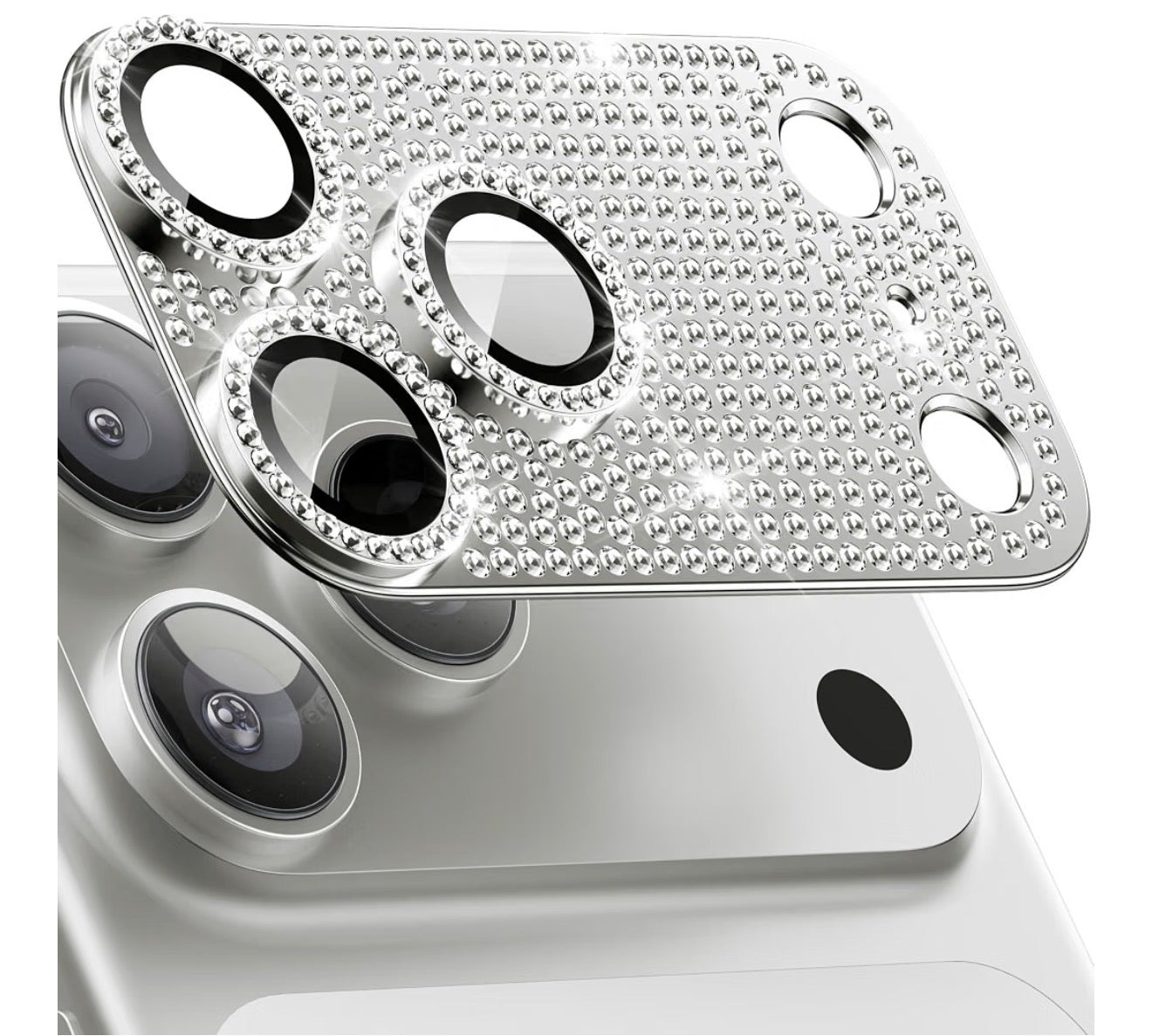 Luxury Crystal Camera Lens Protector for iPhone 17 Pro & 17 Pro Max | Rhinestone Camera Lens Cover | Sparkly Lens Guard | Bling Phone Accessory