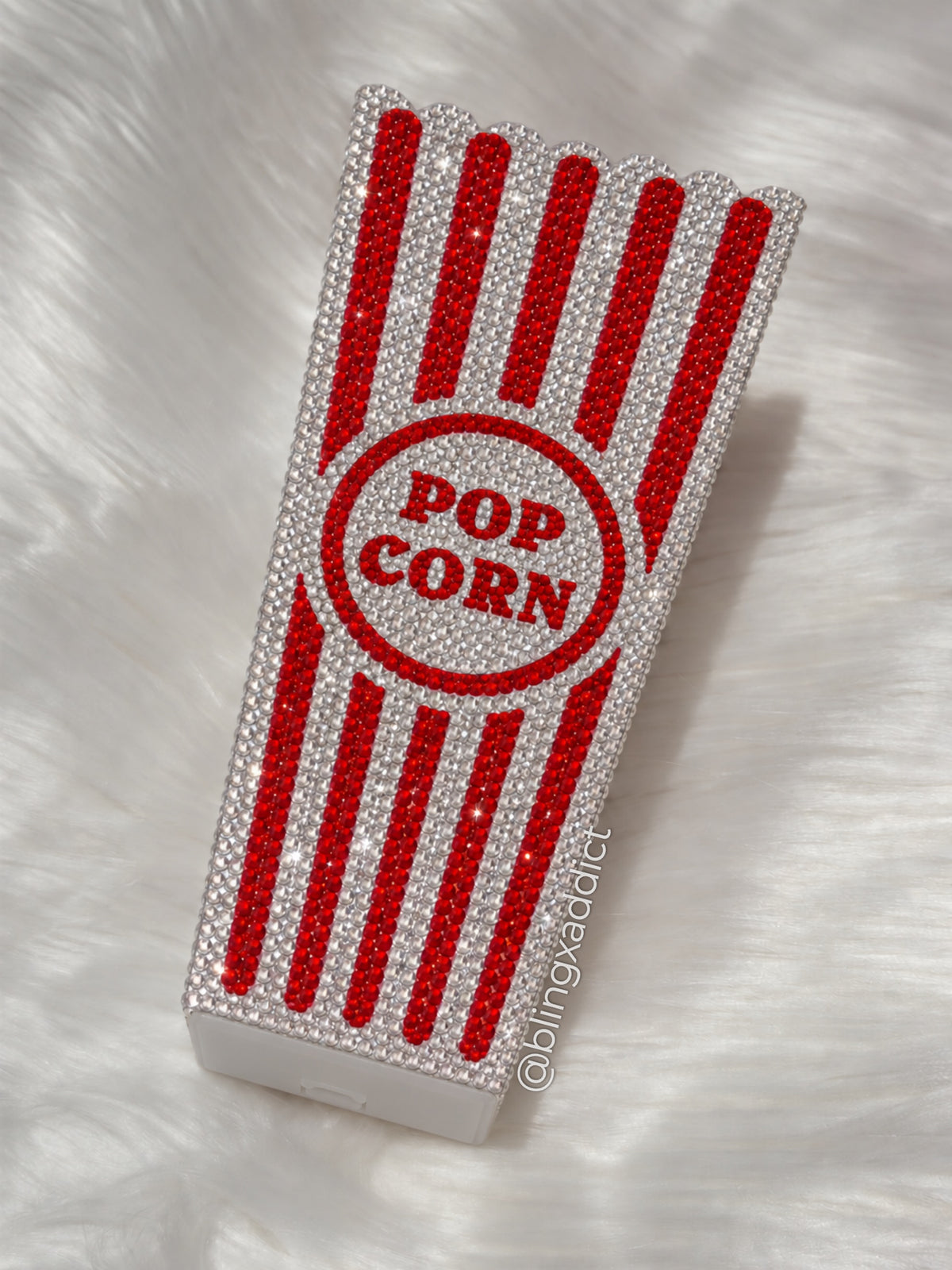 Bling Popcorn Bucket | Rhinestone Popcorn Container | Reusable Movie Night Snack Bowl | Bedazzled Movie Room Decor | Movie Lover Gift