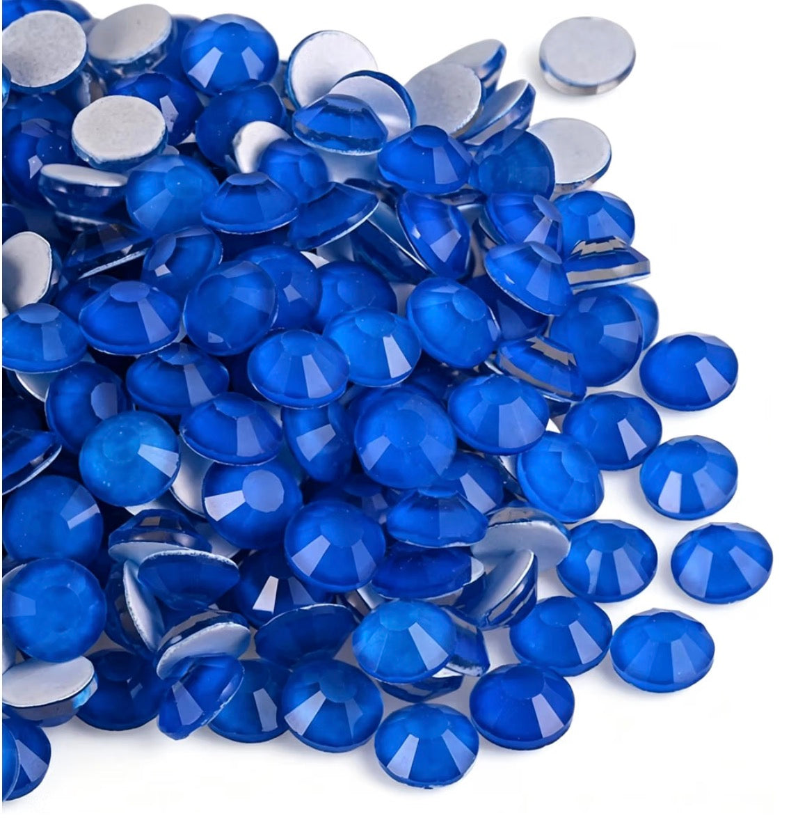 Neon Sapphire Blue Glass Rhinestones
