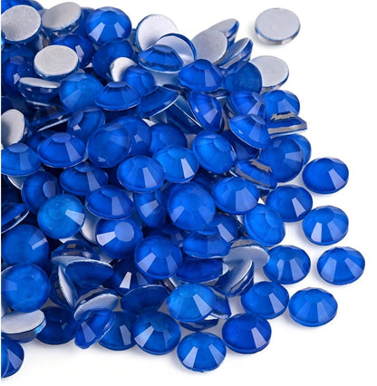 Neon Sapphire Blue Glass Rhinestones