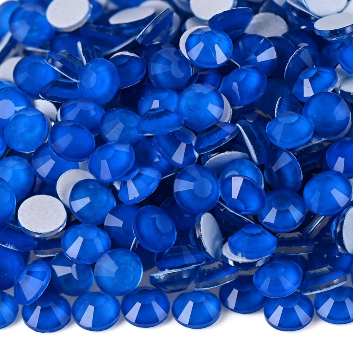 Neon Sapphire Blue Glass Rhinestones