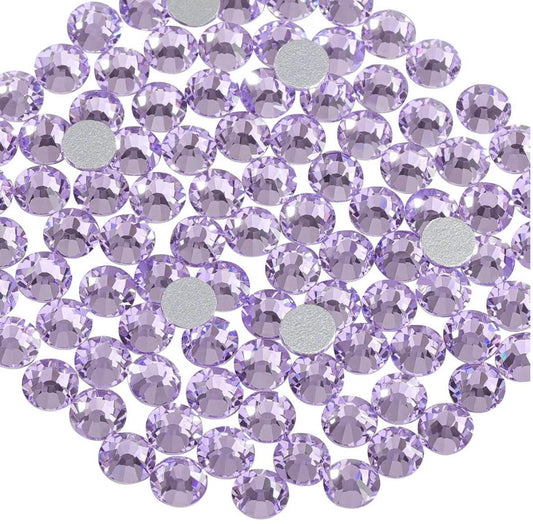 Violet Glass Flatback Rhinestones | SS6 SS8 SS10 SS12 SS16 SS20 SS30 SS34 SS40 | 1440 288 144 PCS