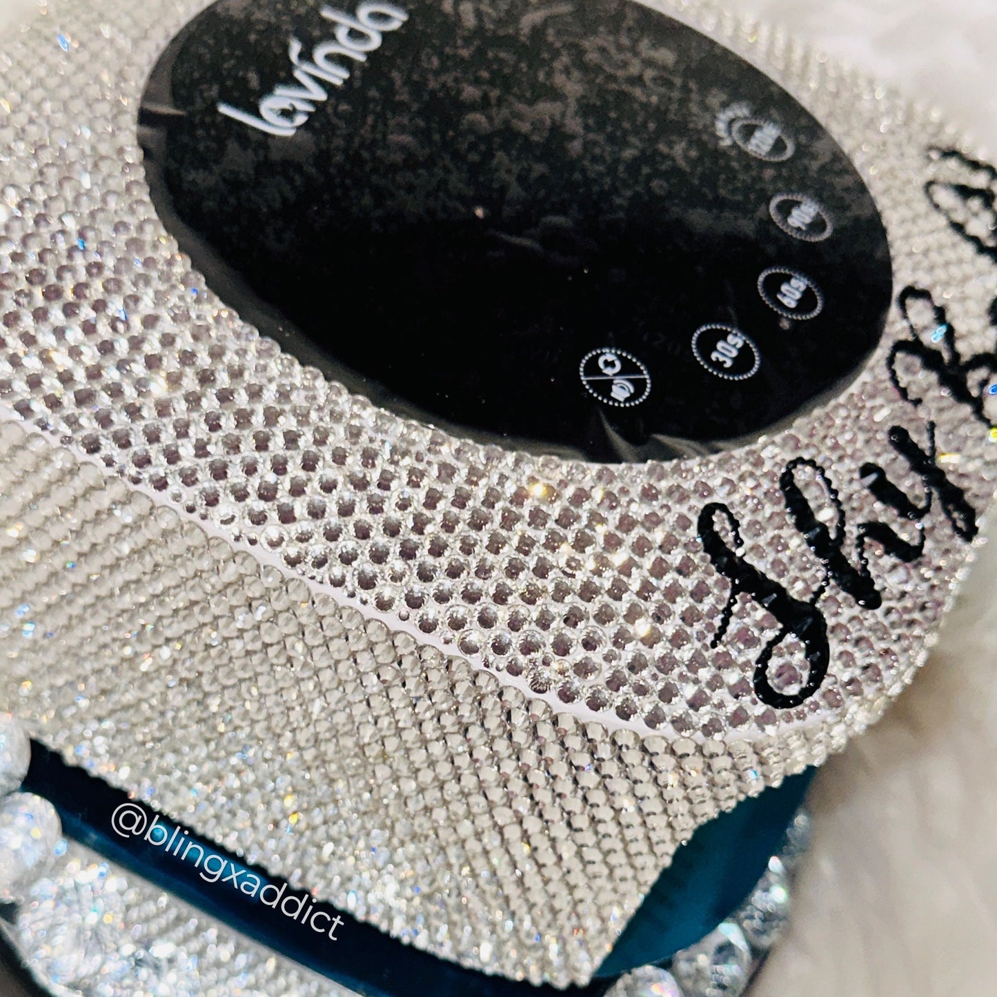 Custom Crystal Wireless Square Bling Nail UV/LED Dryer Lamp