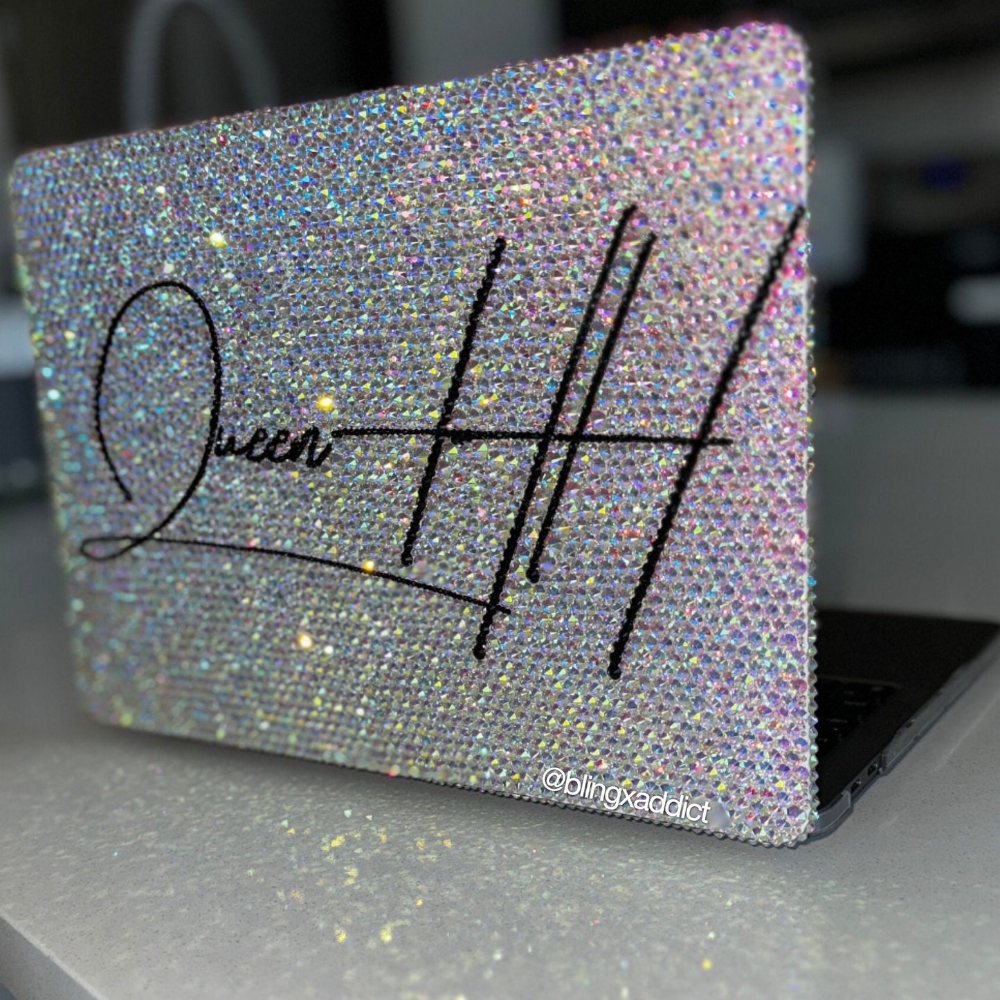 Bling MacBook Hard Case – Crystal Rhinestone Laptop Cover | Personalized Sparkle Shell for MacBook