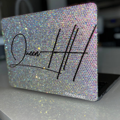 Bling MacBook Hard Case – Crystal Rhinestone Laptop Cover | Personalized Sparkle Shell for MacBook