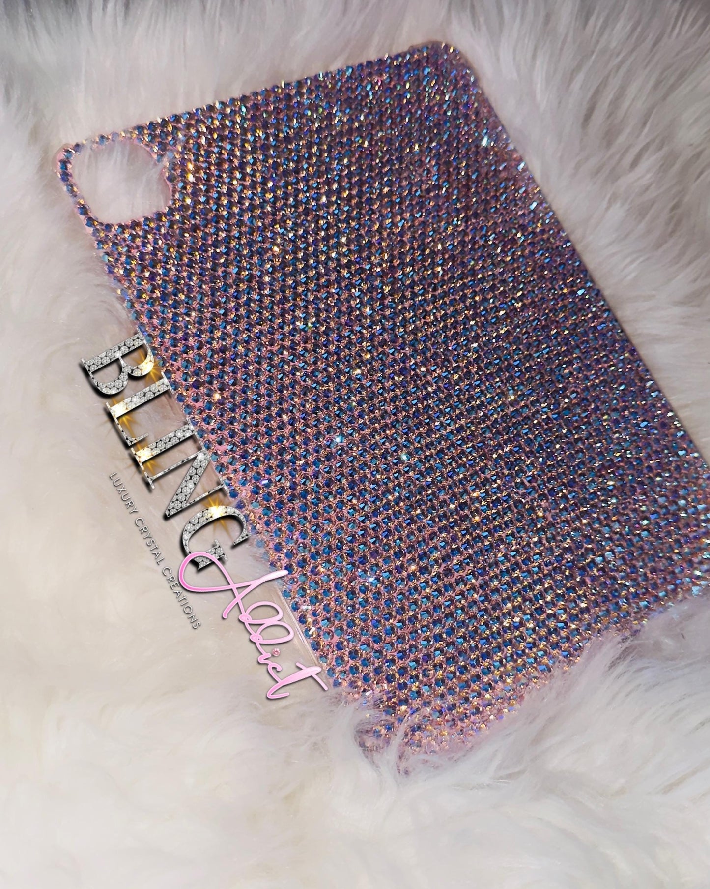 Custom Crystal Bedazzled iPad Case: Sparkly Bling Protective Cover