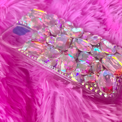 Diamonds Are Forever Custom Crystal 3D Gem Bling Phone Case