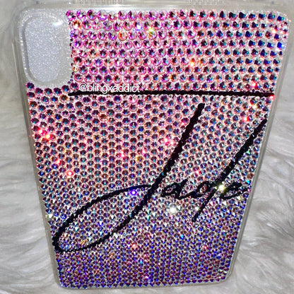 Custom SWAROVSKI Crystal Bling iPad Protective Case for Gifts, Birthdays, Anniversaries, Office