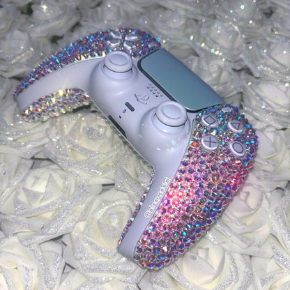 Bling PS5 Controller Custom, Rhinestone Gaming Controller, Sparkly Gamer Gift, Luxury Console Accessories