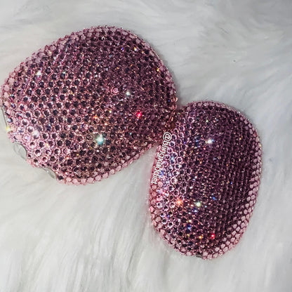 Bedazzled AirPods Max Covers | Swarovski or Glass Crystals | Custom Colors | Name Add-On | Bling Headphones