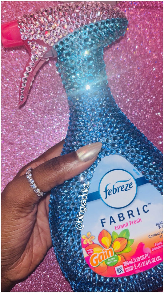 Blinged Febreze Fabric Spray: Crystal Rhinestone Glam Decor - Bling Addict