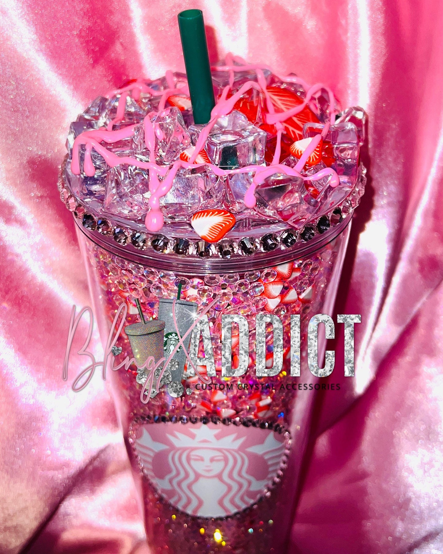 Strawberry Crush Crystal Craze Pink Starbucks Tumbler