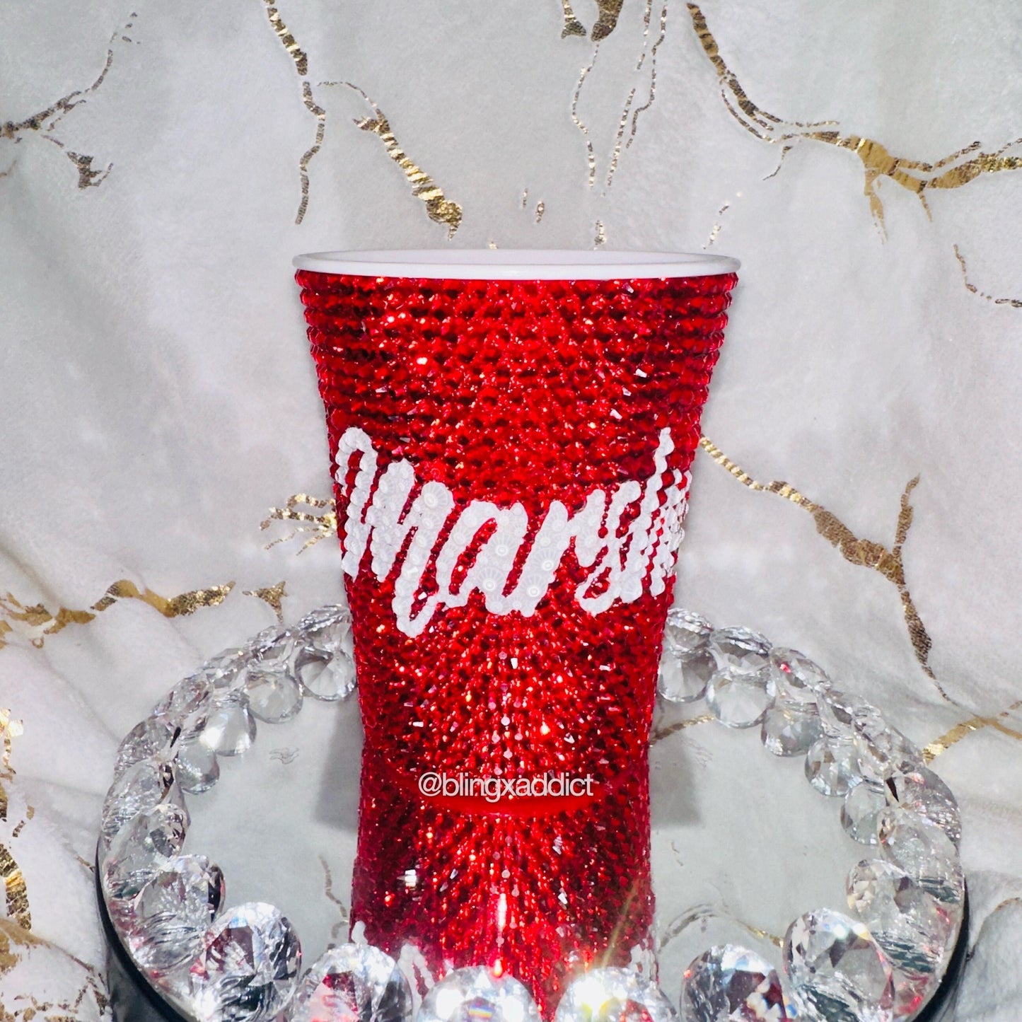 Crystal Bling Reusable Solo Cup | 16oz or 20oz