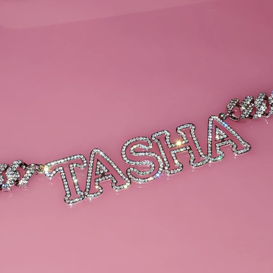 Clear View - Nameplate Custom Cuban Link Chain Necklace