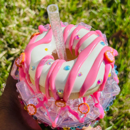 Donut Worry, Be Sparkly – Blinged Out Starbucks Cup Filled with Crystals & Sweet Sprinkle Style