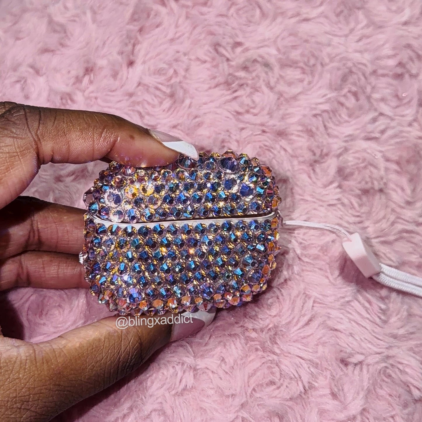 Crystal Rhinestone AirPods Case: Bedazzled Bling Cover