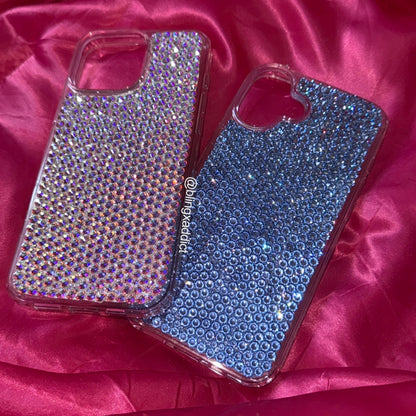 Custom Swarovski Crystal Bling Phone Case: Luxe Sparkle Cover for iPhone, Samsung, Google Pixel and Other Phone Models