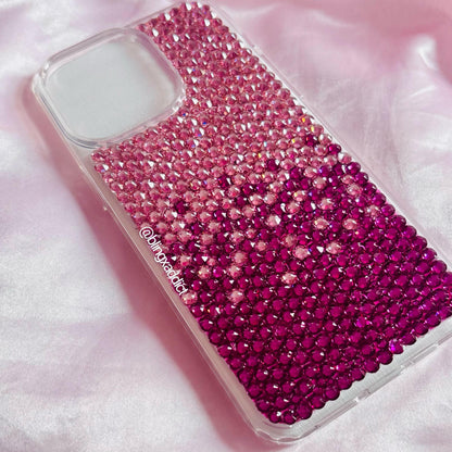Custom Swarovski Crystal Bling Phone Case: Luxe Sparkle Cover for iPhone, Samsung, Google Pixel and Other Phone Models