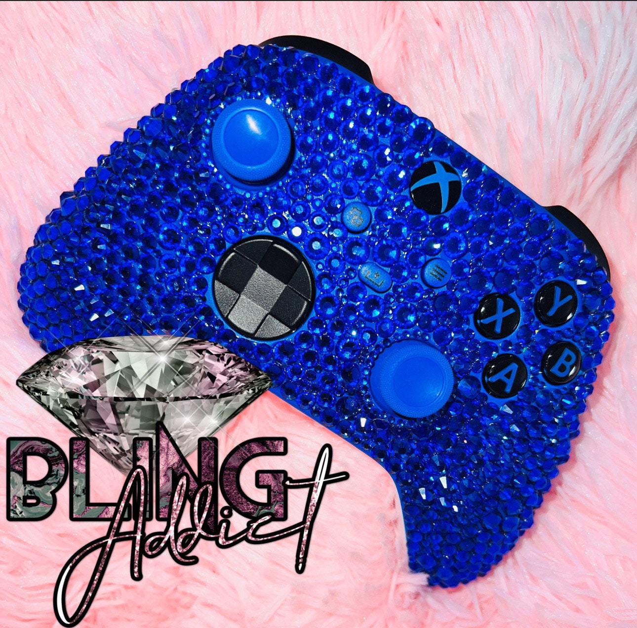 Custom Bedazzled Xbox Bling Wireless Controller