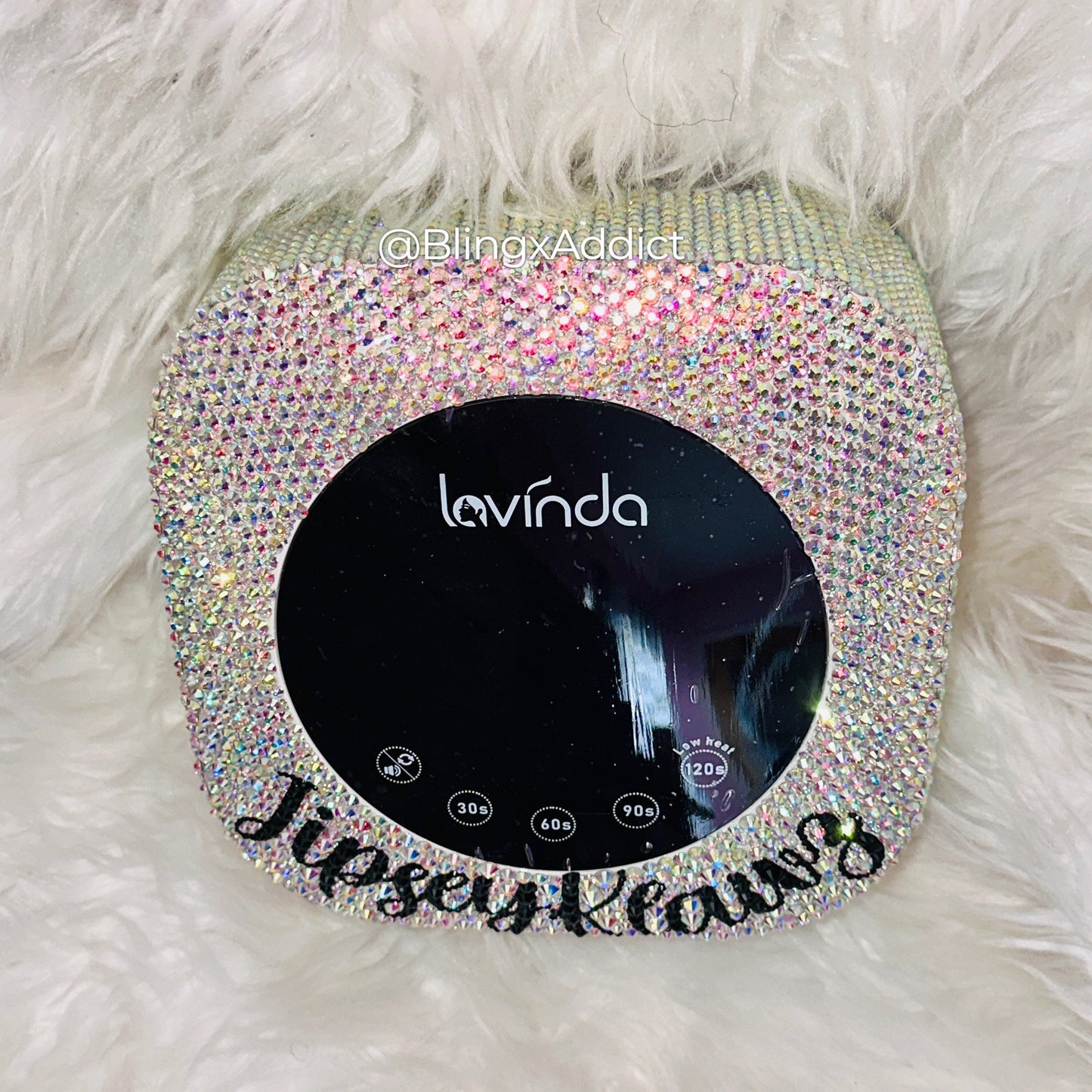 Custom Crystal Wireless Square Bling Nail UV/LED Dryer Lamp