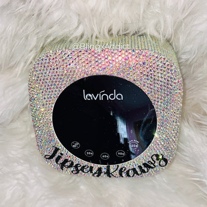 Custom Crystal Wireless Square Bling Nail UV/LED Dryer Lamp