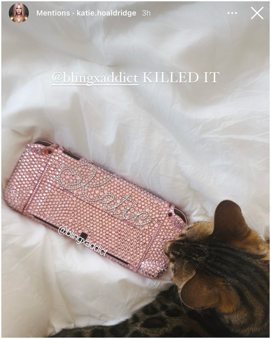 Crystal Bling Nintendo Switch Lite, Switch, and Switch 2 Case: Custom Bedazzled Protective Cover - Bling Addict
