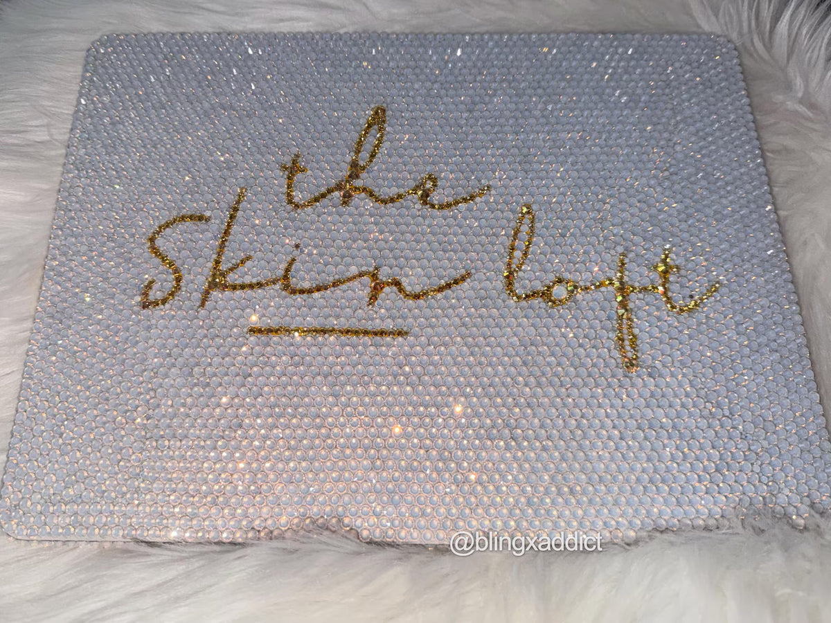 Crystal Rhinestone MacBook Hard Case | Personalized Bling Laptop Cover - Bling Addict