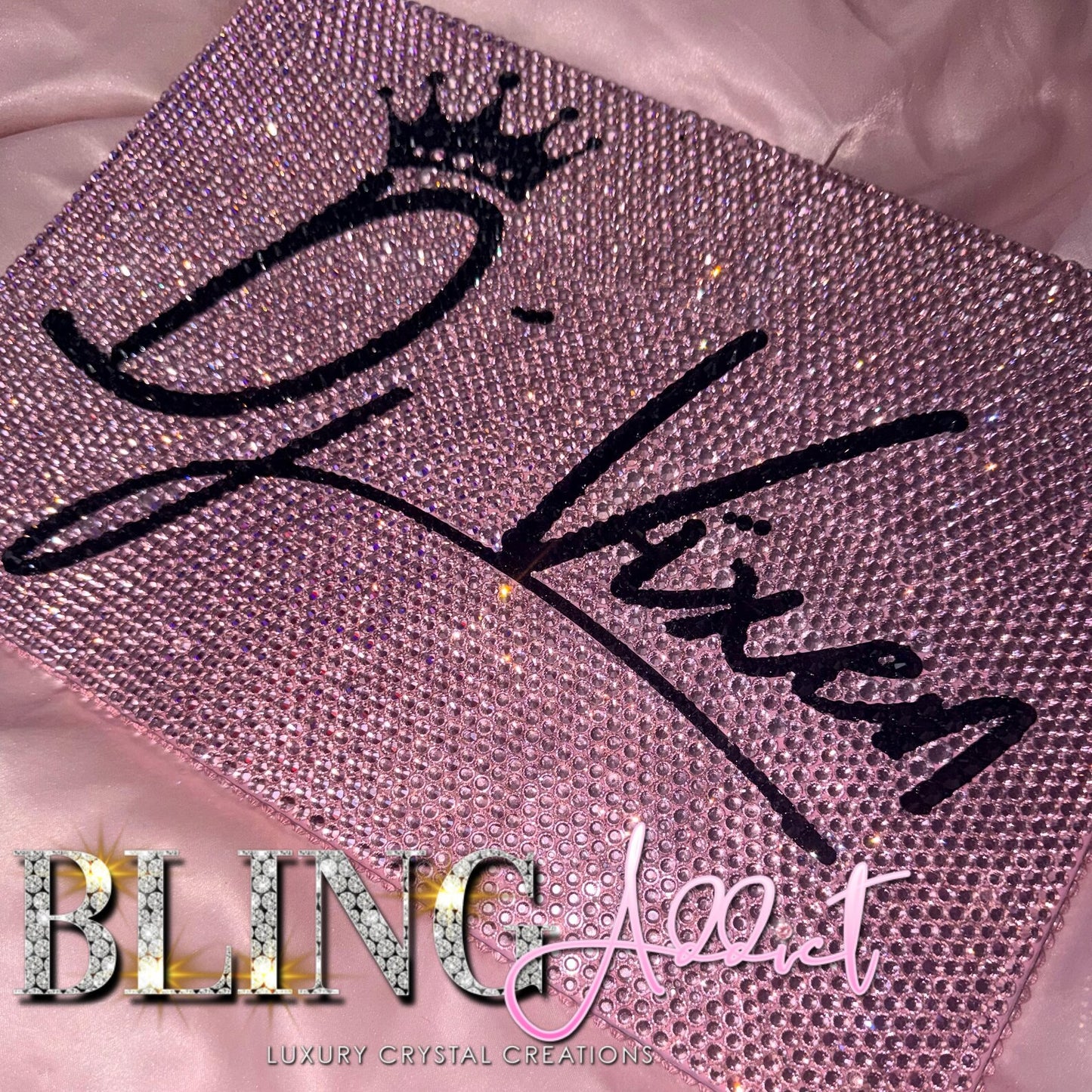 Crystal Rhinestone MacBook Hard Case | Personalized Bling Laptop Cover - Bling Addict
