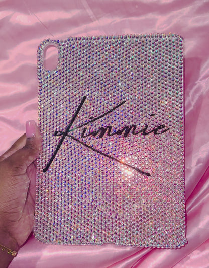 Custom Swarovski Crystal Bling iPad Case | Personalized Protective Cover | Luxury Handmade Gift