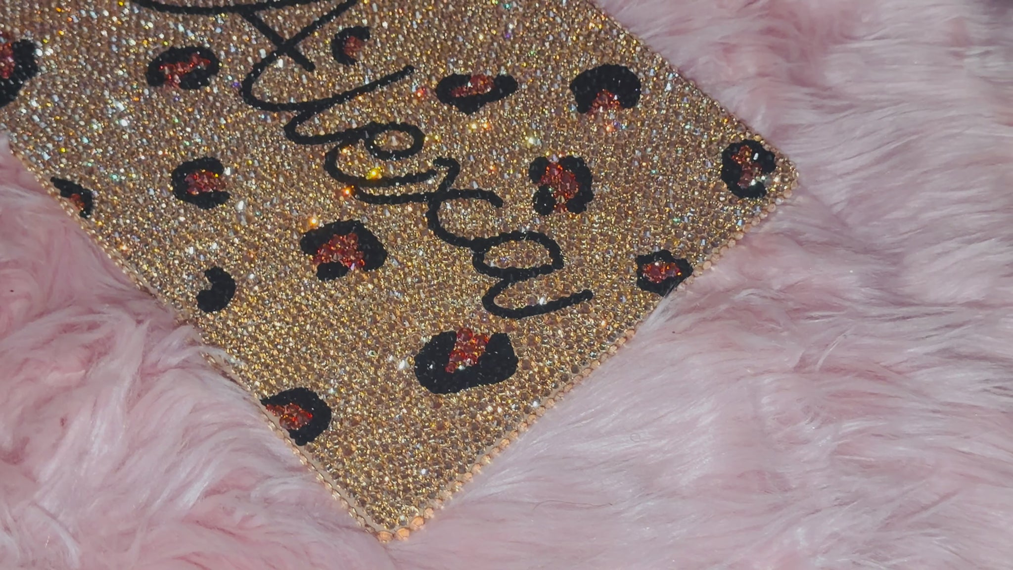 Crystal My Spots Leopard MacBook Case | Custom Rhinestone Bling Laptop Cover.
