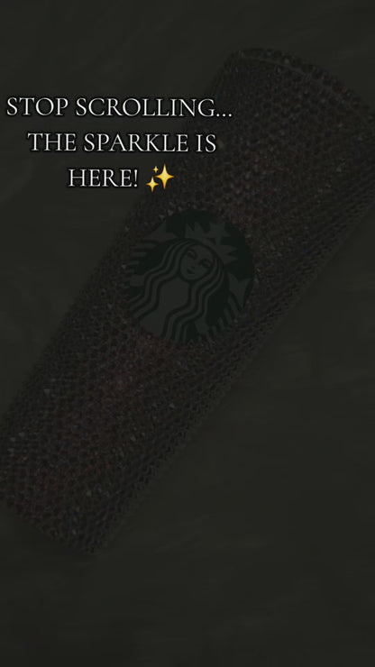 Luxury Swarovski Crystal Starbucks Tumbler | Custom Bedazzled Bling Cup