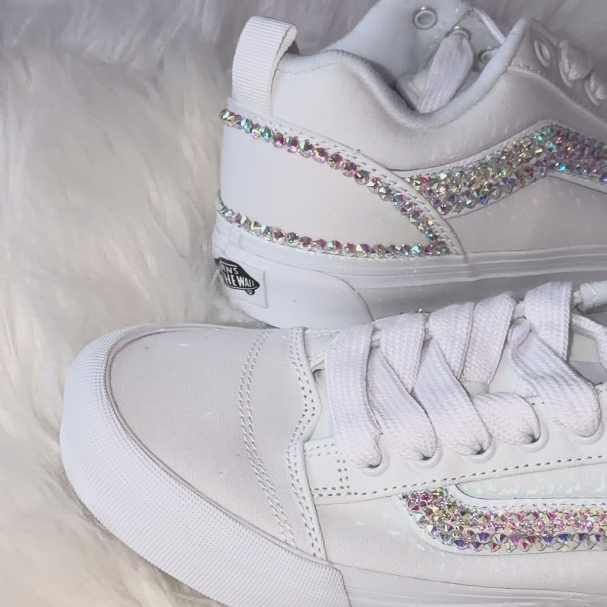 Street Sparkle | Crystal Vans KNU Skool Sneakers – Glass or Swarovski® Crystals.