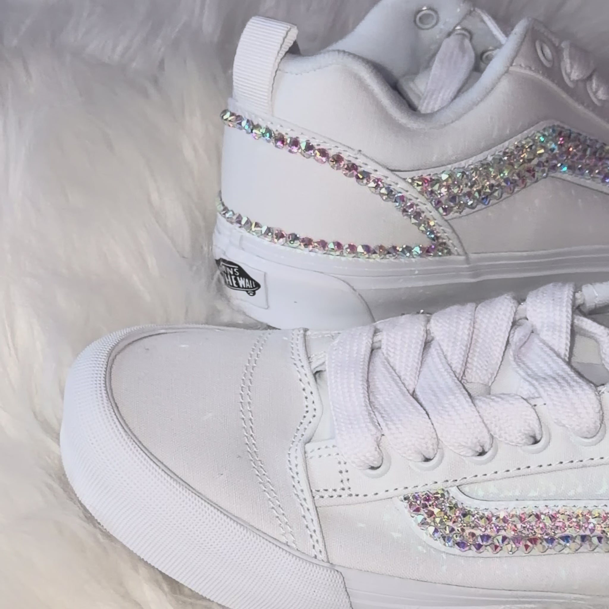 Street Sparkle | Crystal Vans KNU Skool Sneakers – Glass or Swarovski® Crystals.