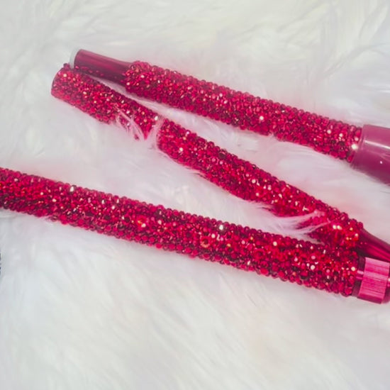 Crystal Bedazzled Folding Walking Cane | Adjustable Ergonomic Grip | Personalized Name Option | Supports Up to 350 lbs.