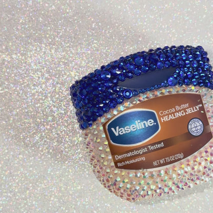 Personalized Bling & Bedazzled Vaseline Jar | 1.75 oz, 3.75 oz, 7.5 oz & 13 oz