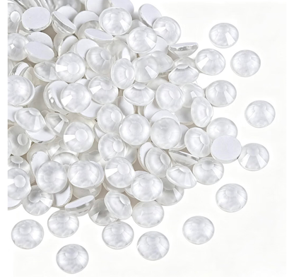 Neon White Glass Rhinestones | UV Reactive Flatback Rhinestones