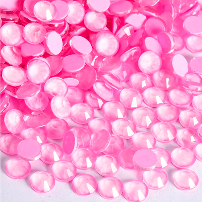 Neon Light Pink Glass Rhinestones | UV Reactive Pink Flatback Rhinestones | SS6 SS10 SS20 SS30 | 288–1,440 Pieces