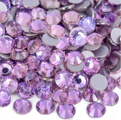 Air Violet Glass Rhinestones | Pink, Purple, Lt. Topaz Colorshift