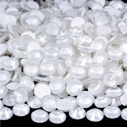 Neon White Glass Rhinestones | UV Reactive Flatback Rhinestones