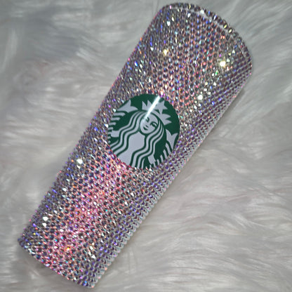 Luxury Swarovski Crystal Starbucks Tumbler | Custom Bedazzled Bling Cup